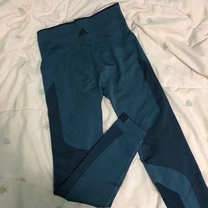 Adidas Blue Primeknit Leggings
